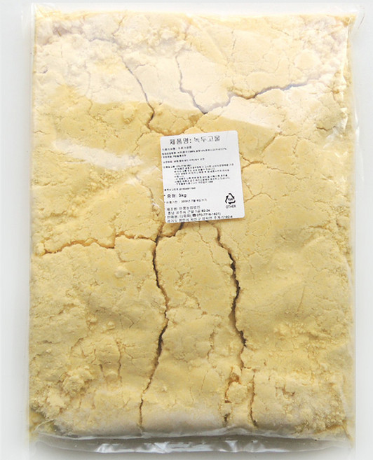 황금비율 습식 [녹두고물 3kg] 녹두설기 녹두찰떡 녹두편 떡재료 떡만들기 떡케이크 떡공방 쌀가루베이킹, 3kg, 1개