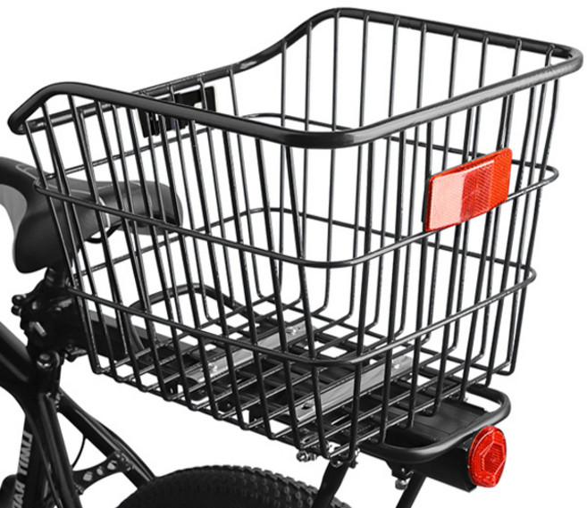 튼튼한 자전거 후면 뒷바구니 짐받이 대용량 장바구니 바스켓, 1개