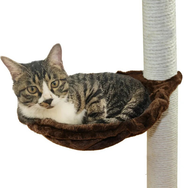 고양이 캣타워 원목 나무 액세서리 스크래치 포스트 지지대 천장 등반 타워 플랫폼 집 해먹, Curved platform_2_30x30cm, 1개