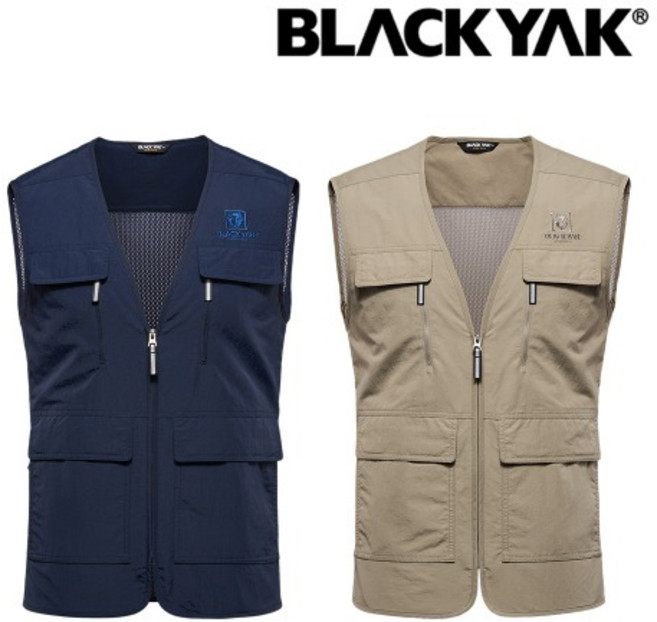 [백화점발송] 블랙야크 남성 조끼 봄 여름 현장용 안전조끼 방풍 메쉬 시원한 3M 반사띠 세이프베스트 작업조끼 망사 낚시 등산 캠핑 산행 일 작업 아웃도어