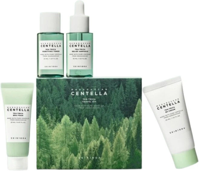 [본사정품] 스킨천사 SKIN1004 마다가스카르 센텔라 티트리카 트러블케어 트래블 키트 - 여드름 / 트러블 진정용 여행용 스킨케어 세트, 1세트 - 쿠팡