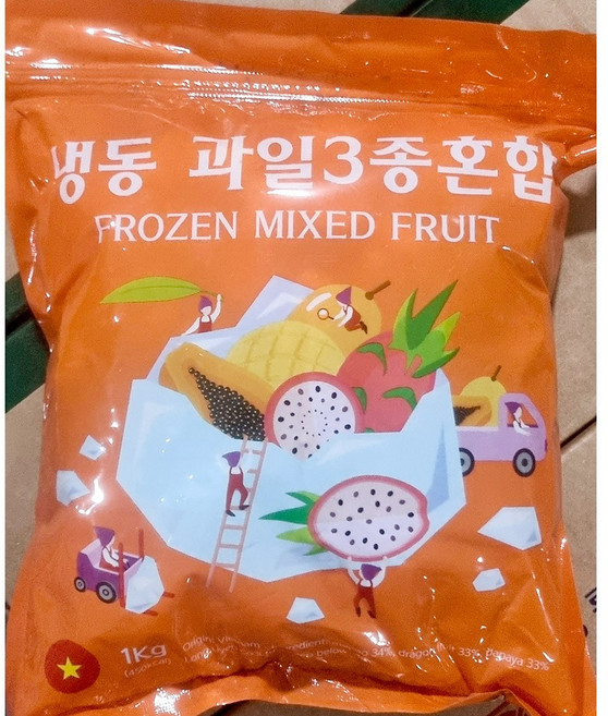 혼합과일 (대정 망고+파파야+용과 1K) X10, 10개, 1kg
