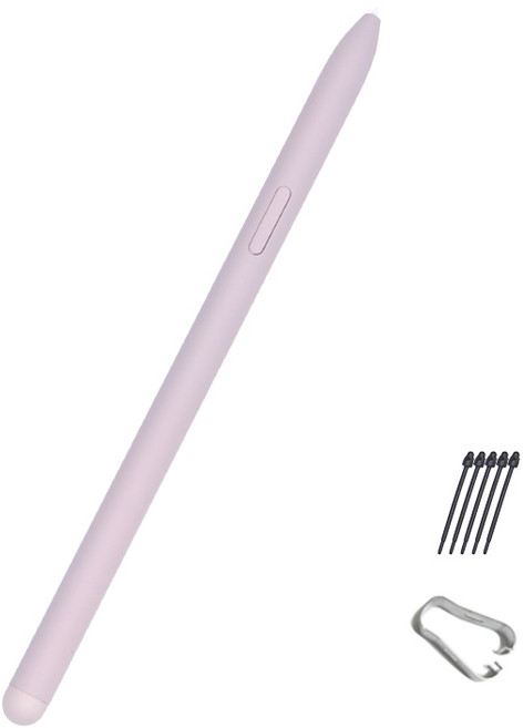 코즈믹스트링 갤럭시탭 S6 7 8 9 10 11 호환 S펜 + 펜촉5개, 1개, 핑크(고급형필압지원)