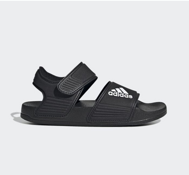 아디다스 샌들 아딜렛 K 여름 벨크로 슈즈 블랙 GW0344