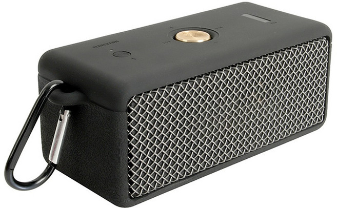 Marshall 마샬 emberton 엠버튼1/2 호환 실리콘 범퍼 케이스 소프트 커버+카라비너, 블랙, 1개