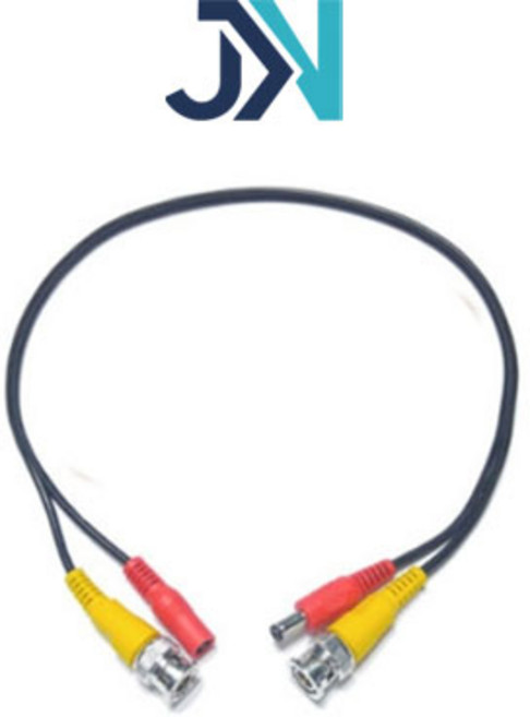 제이엔 BNC 케이블 영상 전원 끝단 처리용 CCTV용 케이블 60CM