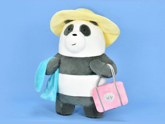 위베어베어스 바캉스 코스튬 앉아 인형 6인치 아이스베어 판다 그리즐리 곰돌이 삼형제