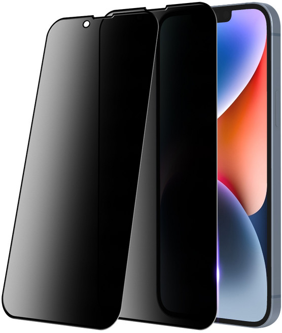 인트그로 풀커버 프라이버시 액정보호필름 강화유리, 2개