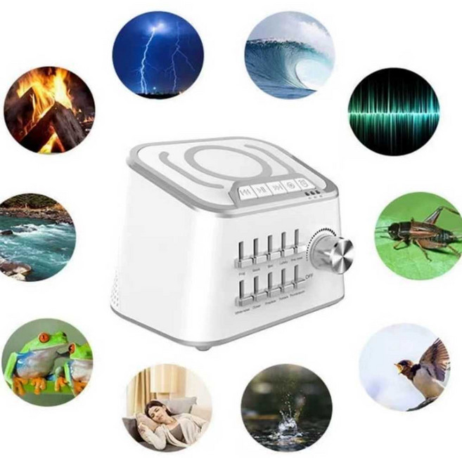 iluda 백색소음빗소리 수면기 자연의소리 학습집중기, 1개, 수면제