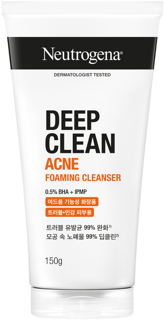 뉴트로지나 딥클린 아크네 포밍 클렌저, 150g, 1개