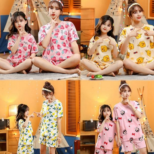 주니어 잠옷 어린이 상하복 여름 아동 반팔 잠옷 여아 실내복