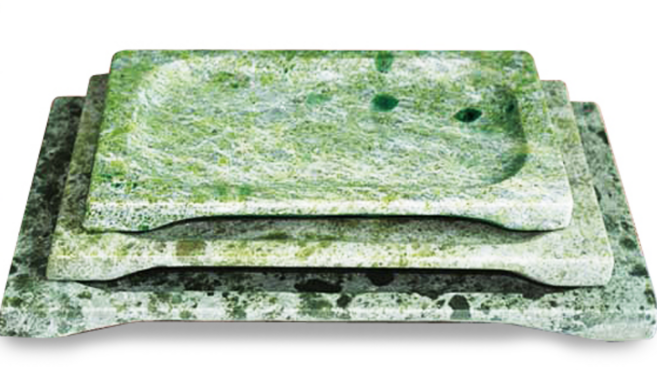 남문종합주방 옥돌 웰빙 오목도마1호250-150 사시미 고기도마 초밥사라, 1개