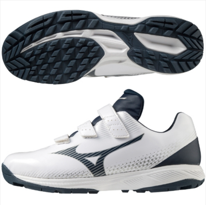 MIZUNO 미즈노 인조잔디화 222114 (화이트/네이비)