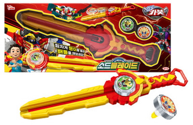 카봇 소드 블레이드 색상레드 카봇칼 카봇검 카봇팽이 장난감검 장난감칼, 빨강, 1개