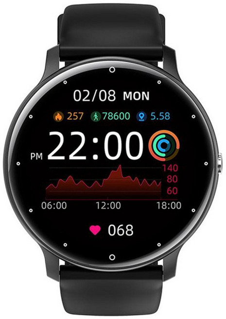 MIVSEN ZL02Cpro LINE通話 心率計步 定位智慧手環, 黑色, 3cm, 藍牙