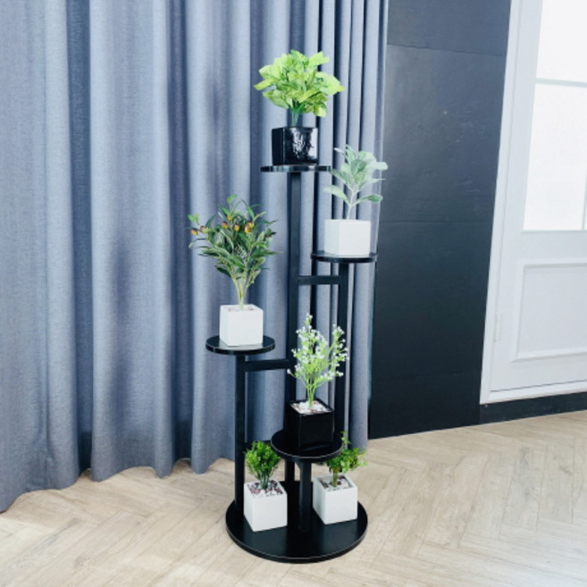 코지테일러 인테리어 화분대 1m B13, 블랙 + 블랙, 1개