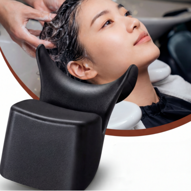 개꿀굿즈 푹신한 샴푸대 머리받침 목받침대, 1개, 블랙