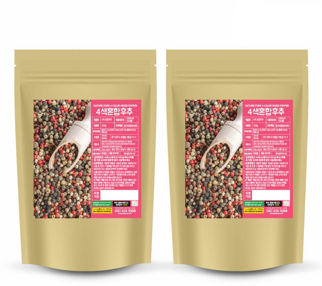 건강스토리 4색혼합후추 500g X 2봉, 2개