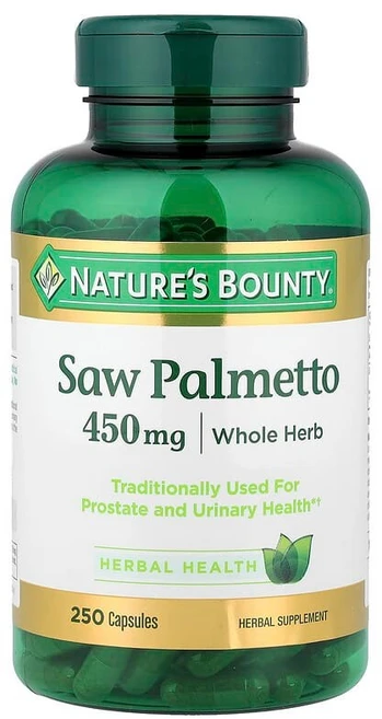 네이처스바운티 쏘팔메토 소팔메토 Saw Palmetto 450mg 250캡슐, 1개, 250정 - 쿠팡