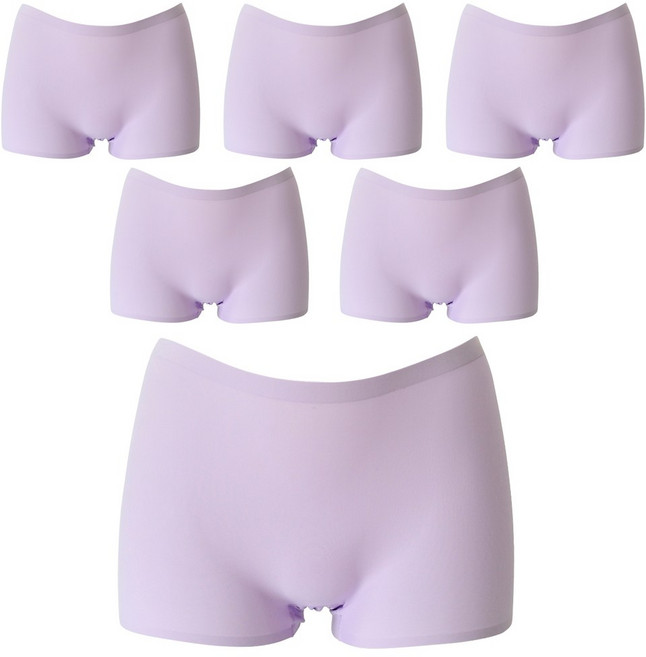 6장 세트 여성팬티 사각 여자 드로즈 팬티 심리스 네모 팬티