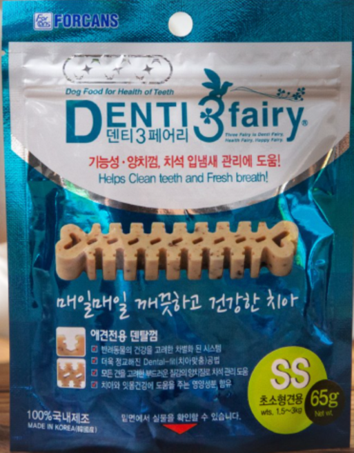 몰리스 포켄스 덴티페어리 SS, 2개, 껌