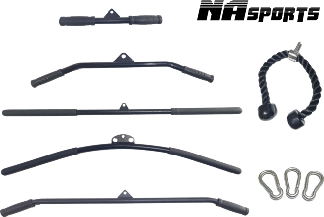 엔에이스포츠 일자바 치닝바 랫풀다운 플랫바 그립 뉴트럴 페러럴 등운동 케이블 스트레이트 손잡이 맥그립 렛풀 기구, 6. 로프바