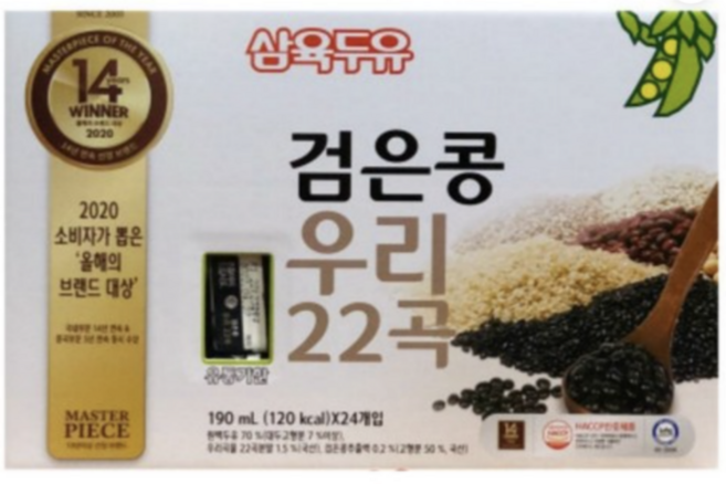 삼육두유 검은콩 우리 22곡 (190mlx24팩), 4세트, 190ml