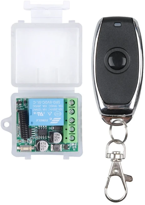 DC 5-30V 12V 433 Mhz RF 무선 원격 제어 스위치 릴레이 학습 코드 송신기 원격 DIY에 대 한 순간 수신기, 04 RYO J027-1-1