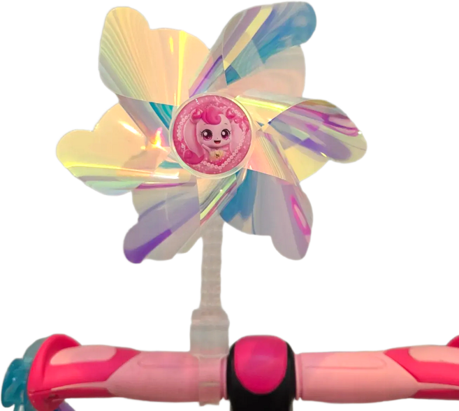 삼천리자전거 캐치 티니핑 바람개비 SPW115L 자전거 장식, 투명, 1개