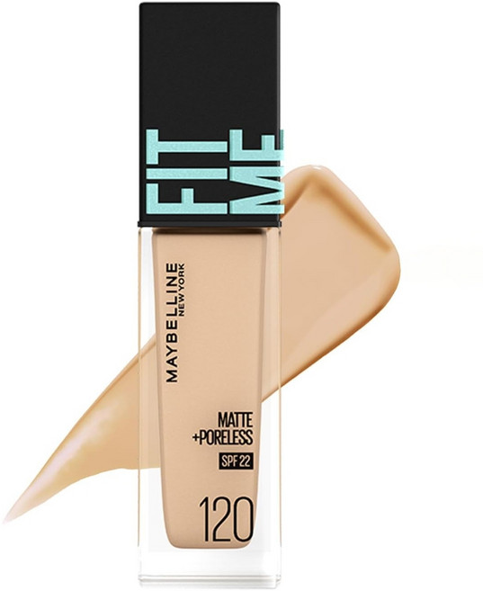 MAYBELLINE FIT ME 메이블린 핏미 파운데이션 보틀타입, 1개, 120 자연스러운 밝기 (중간색)