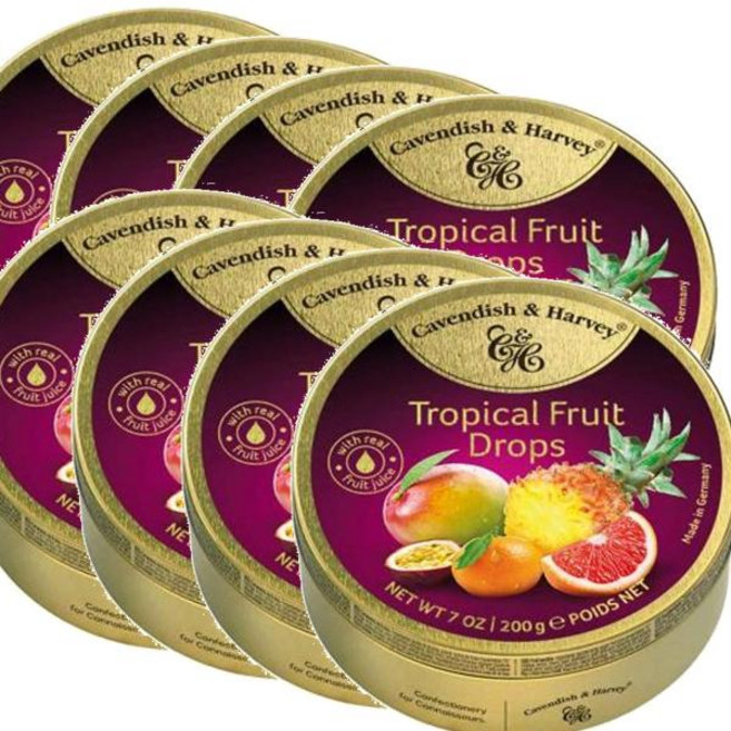 캐빈디쉬앤하비 트로피컬 후르츠 드롭스 Cavendish & Harvey Tropical Fruit Drops, 8개
