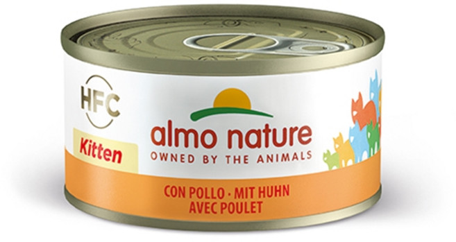 알모네이쳐 HFC 내츄럴캣 고양이 습식캔 주식캔, 70g, 닭고기 (키튼) 70g, 1개
