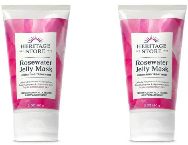 HERITAGE STORE 헤리티지 스토어 로즈워터 젤리 마스크 60g 2팩 - 쿠팡