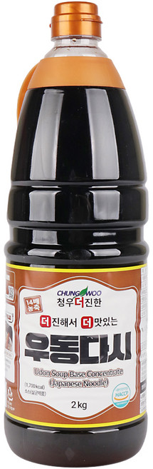 푸드올마켓_ 청우 더진한 우동다시 2kg/ 우동 육수 장국, 2kg, 1개