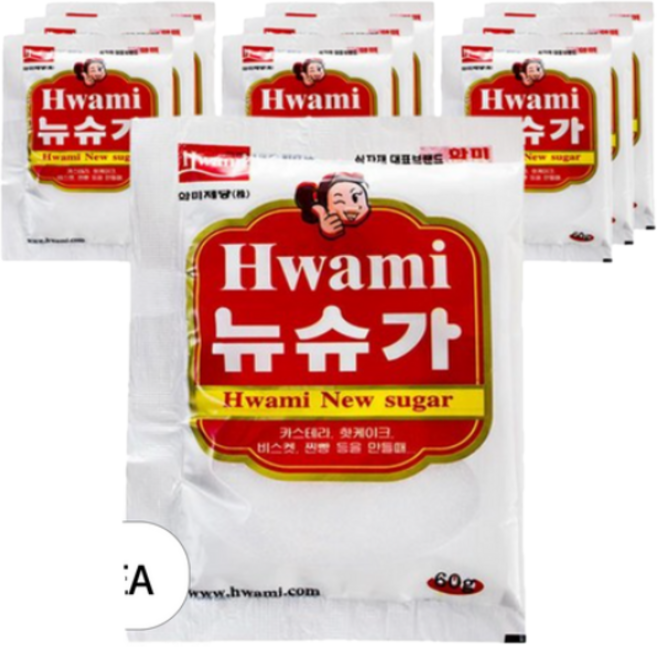 화미 뉴슈가, 10개, 60g