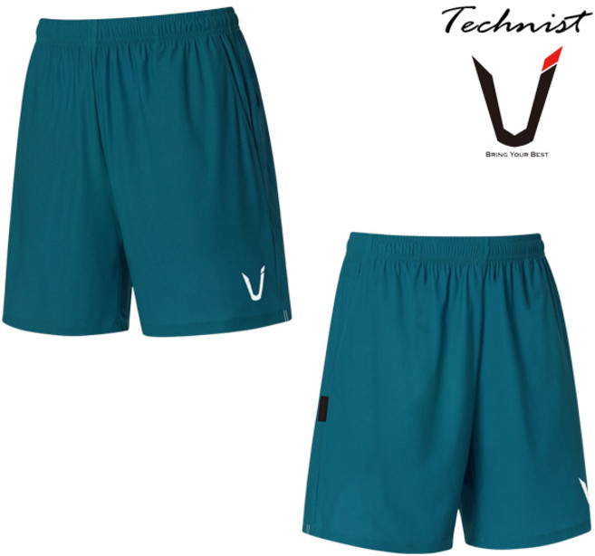 테크니스트 배드민턴 우븐 반바지 여성 3부 남성 4부 팬츠 틸블루 TNP66029TL