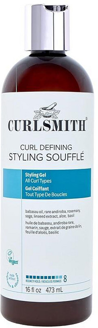 CURLSMITH Curl Defining Styling Soufflé 스트롱 홀드 젤 데피니션 & 프리즈 컨트롤 모든 컬 타입용 비건 56.7g 2온스 237062, 473ml, 1