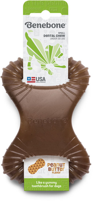 베네본 덴탈츄 강아지 이갈이 장난감 우드스틱, 피넛버터맛, 1개