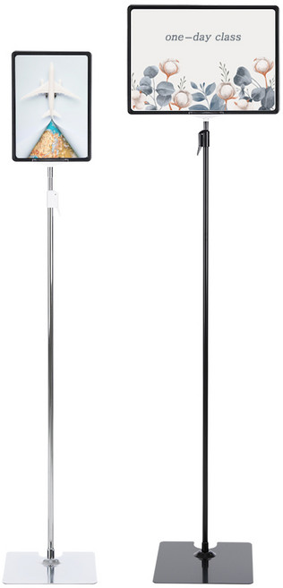 실내용 철재 POP 롱 스탠드 프레임형 카페 입간판 A4 A3 규격, A3 블랙