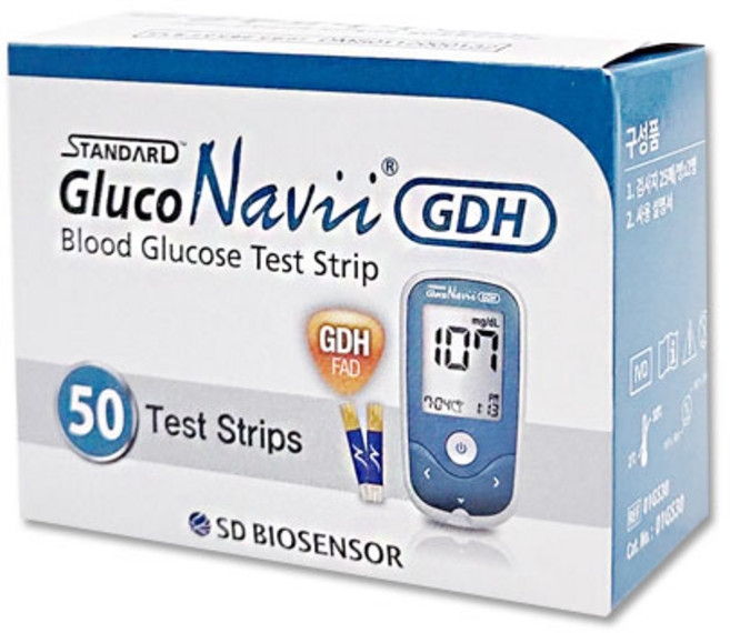 에스디바이오센서 스탠다드 글루코나비 GDH 혈당측정검사지, 1개, 50개입
