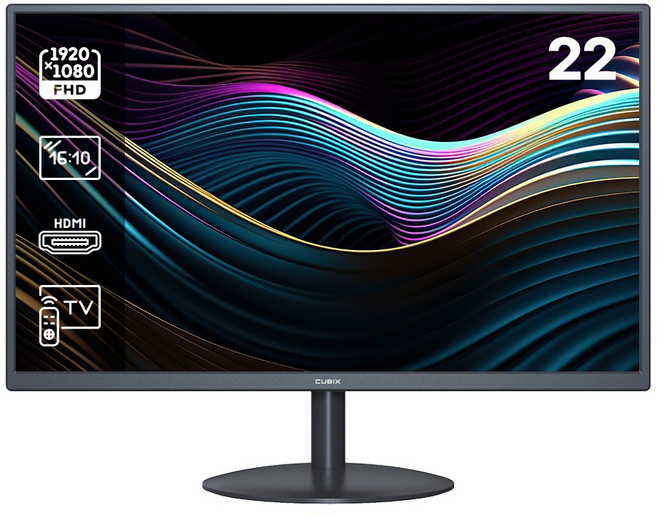 큐빅스 22인치 TV 겸용 모니터 LED 티비 FHD 내장스피커 CBX2200EWT 무결점, X2200EWT 무결점, 54.6cm