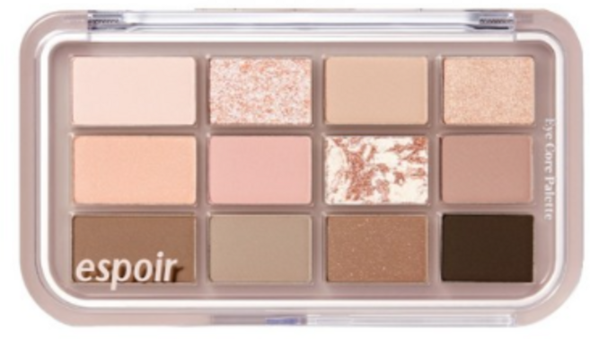 [비건뷰티] 에스쁘아 아이 코어 팔레트, 6호 Honey Oat Latte 허니오트라떼, 6개