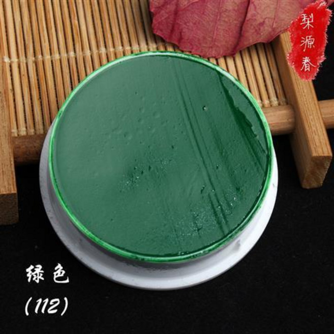 戲曲油彩 無毒戲劇臉部底色 臉譜防水兒童顏料, 綠色112