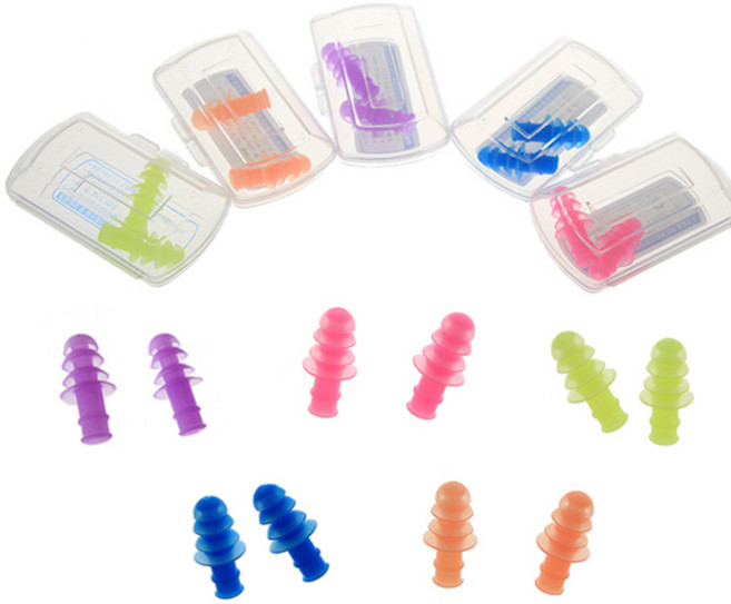 수영사랑 수영 실리콘 귀마개, 1세트, 그린