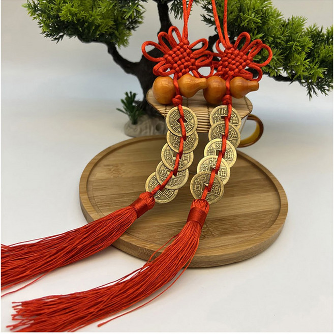 행운 엽전 액막이 호리병 재물 행운 풍수 오제전 2개세트