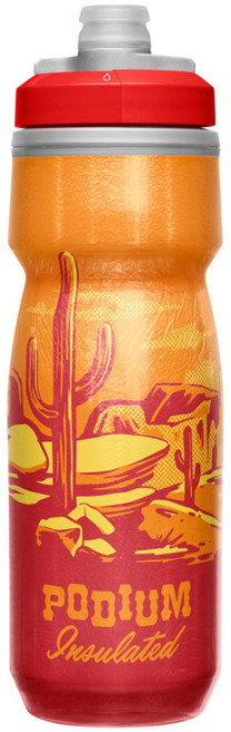 카멜백 포디움 칠 에디션 620ml 자전거 보냉 물통, Red Rocks, 1개