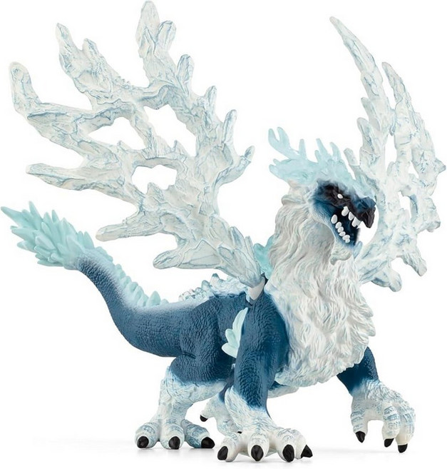 Schleich Eldrador Creatures - 20.3cm(8인치) 아이스 드래곤 장난감 - 남아 및 여아용 움직일 수 있는 날개 액션 피규어 - 신화 생물 피규어 -