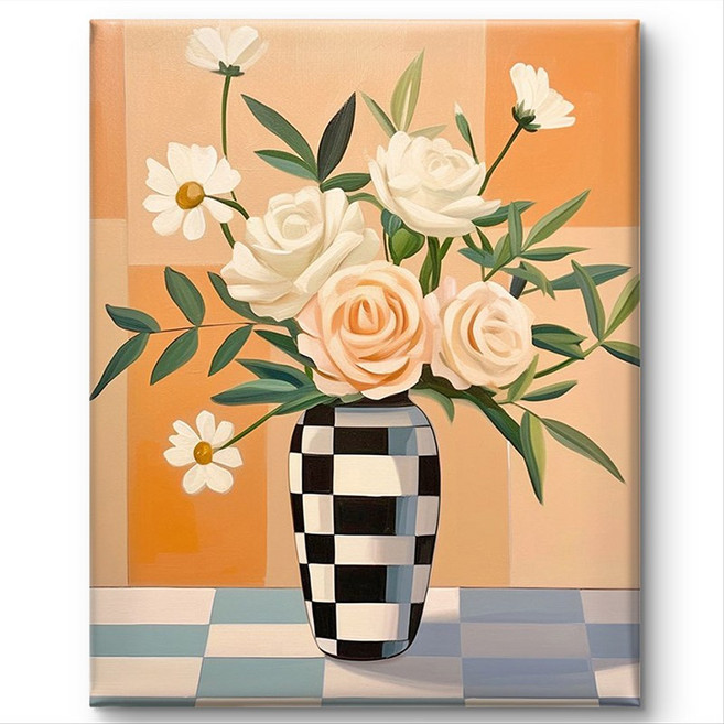 서은이네 캔버스형 보석십자수 DIY 키트 비즈 십자수 액자형 40x50cm, MA02, 1세트