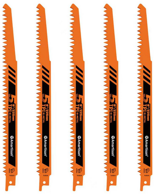 공구PXJ S1531L 230mm 목제 컷소 톱날, 5개