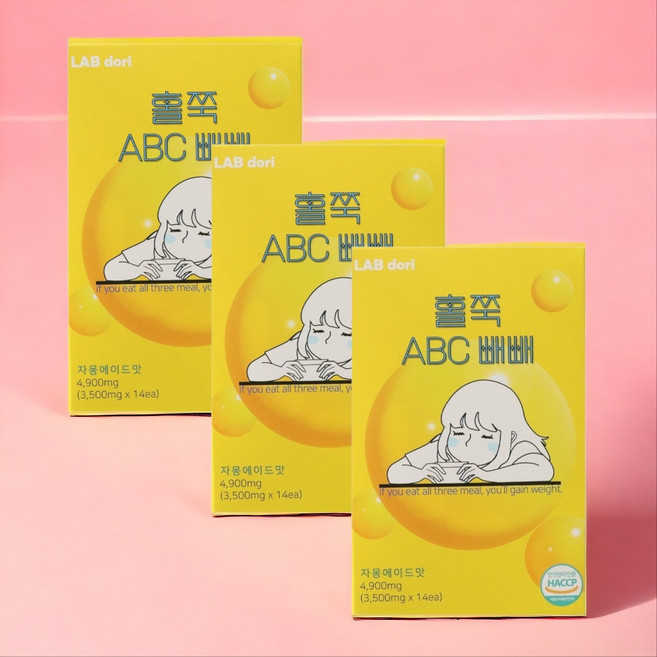 3박스 구성 빼빼주스 ABC 클렌즈 3박스 (자몽에이드맛), 49g